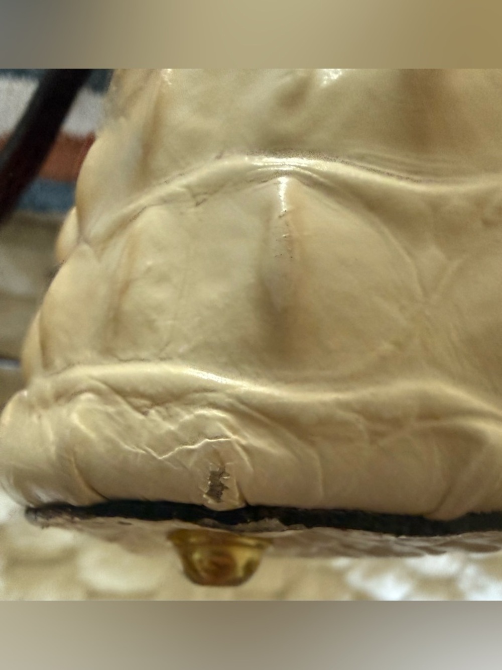 Brahmin Asher Tote Pecan Cream Croc Embossed Leather Bag VGUC - Picture 16 of 16